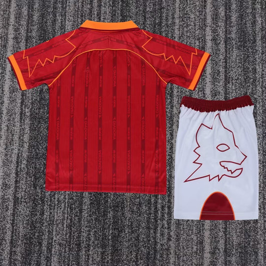 Retro Roma Home Kids Football Jersey 1999/2000
