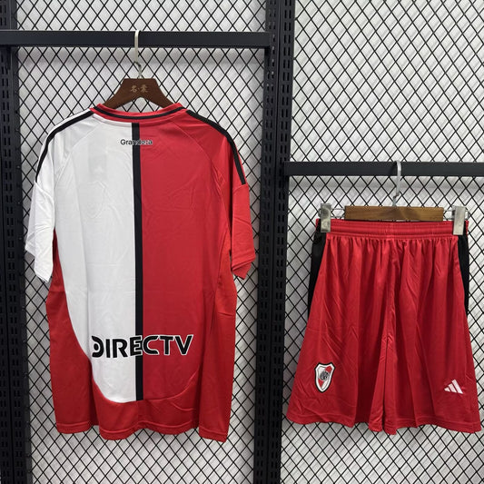 River Plate Three Away With Pants Sets Fans Football Jersey 2025/2026