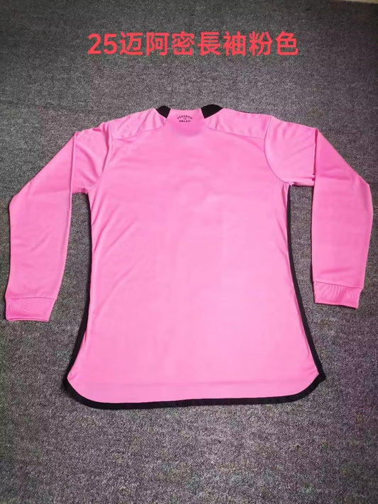 Inter Miami Home Long Sleeve Fans Football Jersey 2024/2025