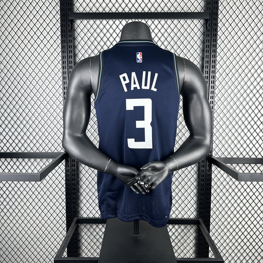 Los Angeles Clippers City Edition Black #3 PAUL NBA Season Jerseys 2024