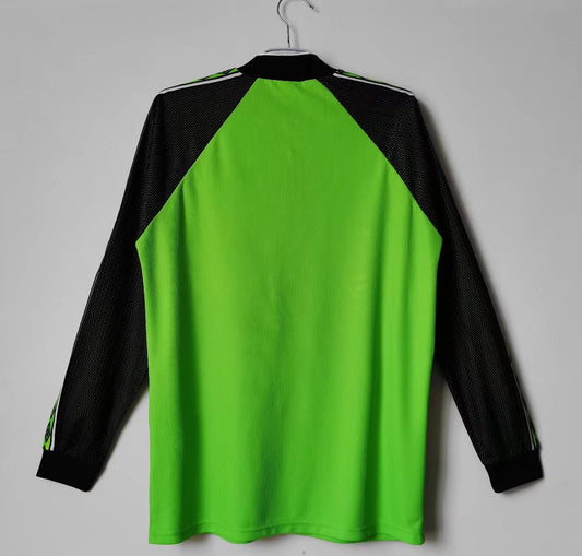 Retro Manchester United Green Long Sleeve Football Jersey 1998/1999