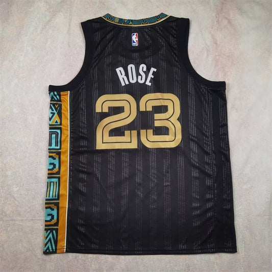 Memphis Grizzlies City Edition Black #23 ROSE NBA Jerseys 2021