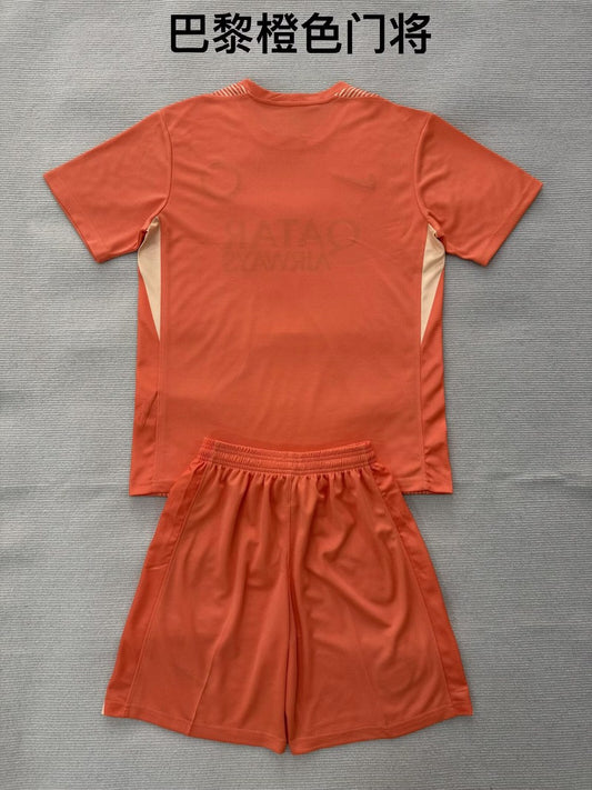PSG Paris Goalkeeper Orange Fans Football Jersey 2025/2026 (Kids And Man)