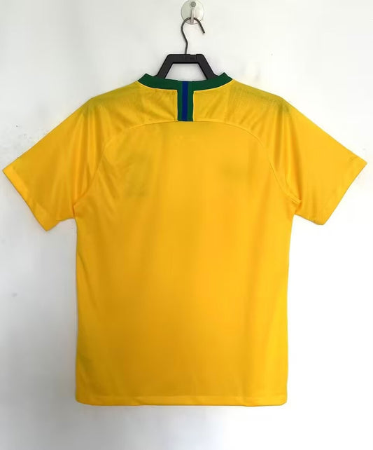 Retro Brazil Home Football Jersey 2018