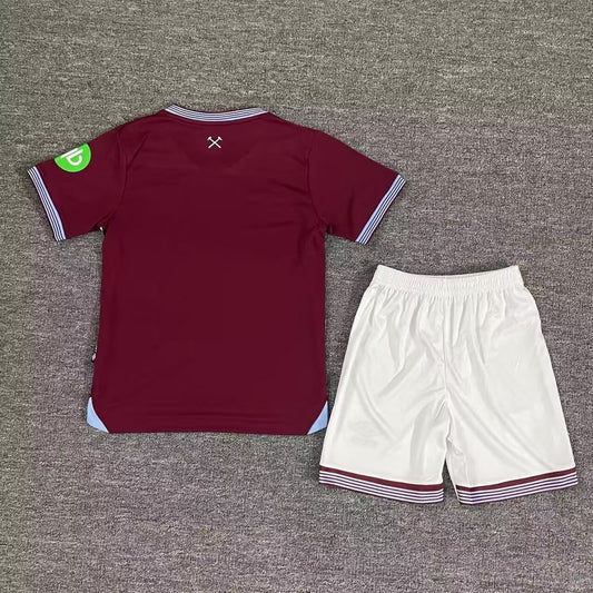 West Ham Home Kids Football Jersey 2025/2026
