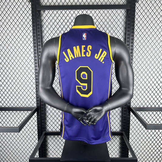 Los Angeles Lakers Purple #9 JAMES JR. NBA Season Jerseys 2023