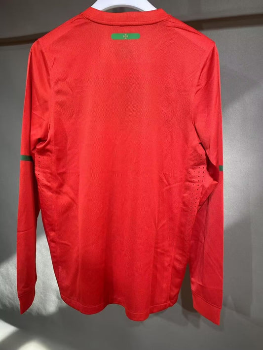 Retro Portugal Home Long Sleeve Player Football Jersey 2010