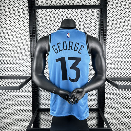 Los Angeles Clippers City Edition #13 GEORGE Blue NBA Jerseys 2025