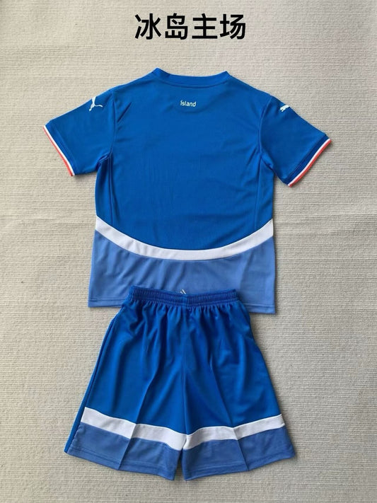 Iceland Home Kids Football Jersey 2024/2025