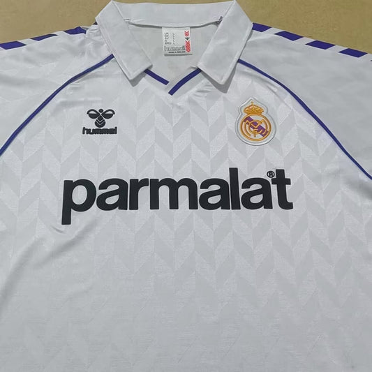 Retro Real Madrid Home Football Jersey 1988