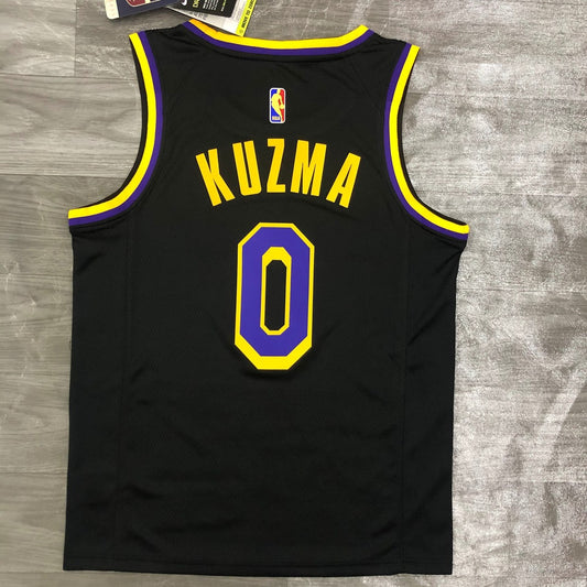 Los Angeles Lakers Reward Edition Black #0 KUZMA Round Neck NBA Season Jerseys 2021