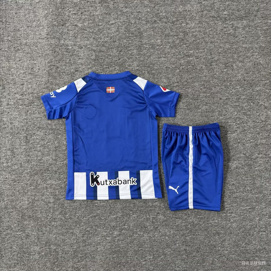 Deportivo Alaves Home Kids Fans Football Jersey 2025/2026