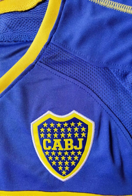 Retro Boca Juniors Home Long Fans Football Jersey 2003/2004