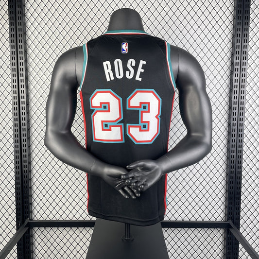 Memphis Grizzlies Retro Blue #23 ROSE NBA Jerseys 2021