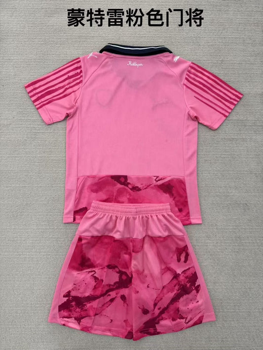 Monterrey Goalkeeper Pink Kids Football Jersey 2025/2026