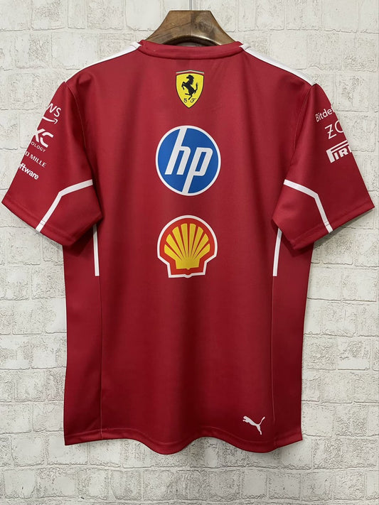 Ferrari Round Neck Fans Rugby Jerseys 2025