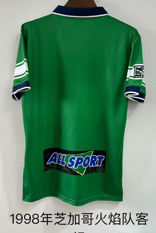 Retro Chicago Fire Away Football Jersey 1998