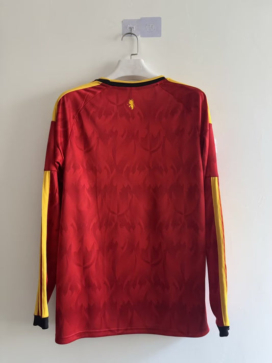 Belgium Home Long Sleeve Fans Football Jersey 2026/2027