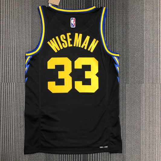 Golden State Warriors Black City Edition #33 WISEMAN NBA Season Jerseys 2022