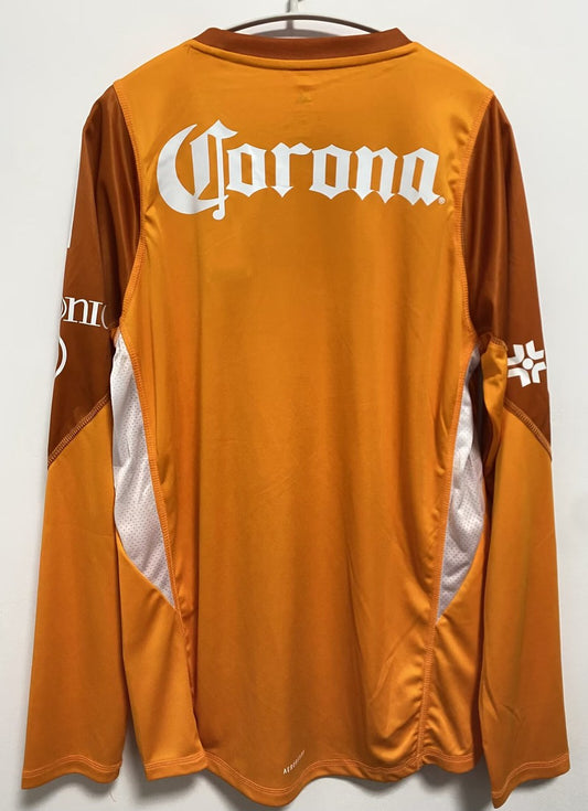 Club America Goalkeeper Long Sleeve Player Orange Football Jersey 2025/2026