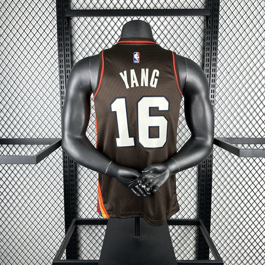 Portland Trail Blazers Black #16 YANG NBA Jerseys 2021