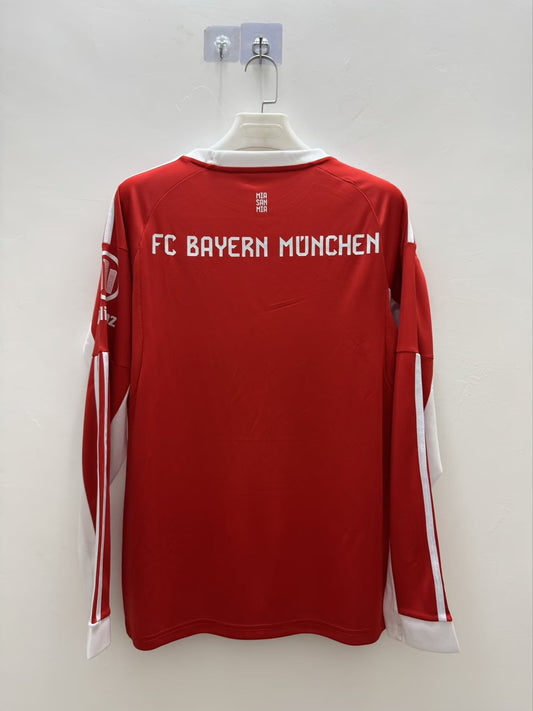 Bayern Munich Home Long Sleeves Fans Football Jersey 2025/2026
