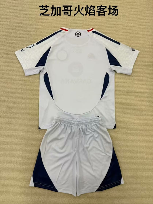 Chicago Fire FC Away Kids Football Jersey 2025/2026