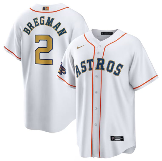 MLB HOUSTON ASTROS Fans White Baseball Jerseys 2025