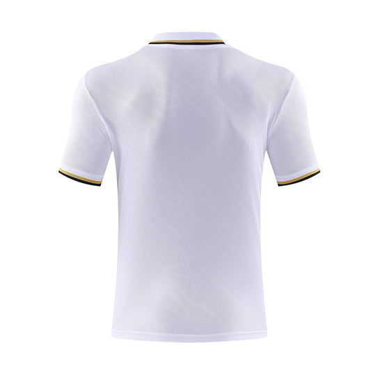 Real Madrid Polo Retro Fans White Stripe Inkjet Football Jersey 2025/2026