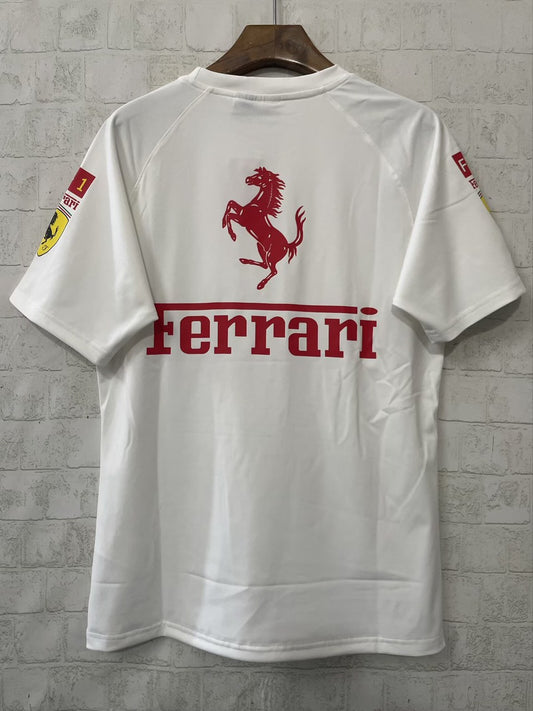 F1 Ferrari White Short Sleeve Racing Suit 2026