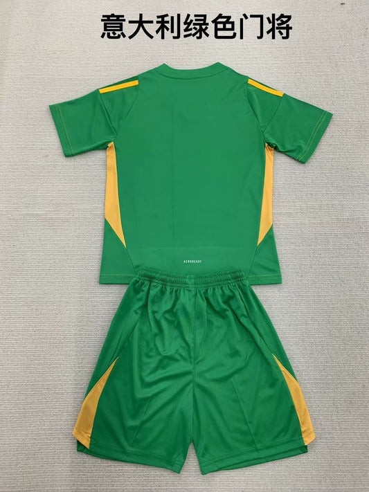 Italy Goalkeeper Kids Football Jersey 2024/2025