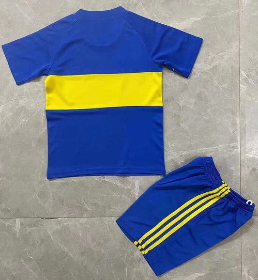 Retro Boca Juniors Home Fans Kids Set Football Jersey 1981