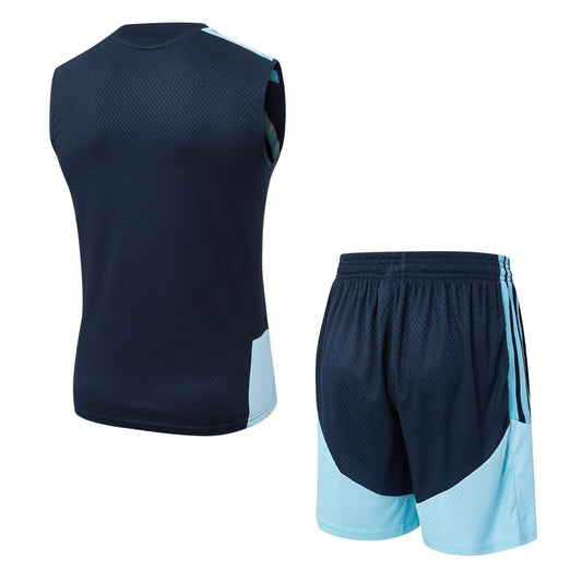 Adidas Clover Vest (Argentina ) Training Blue With Pants Sets Player Football Jersey 2026/2027