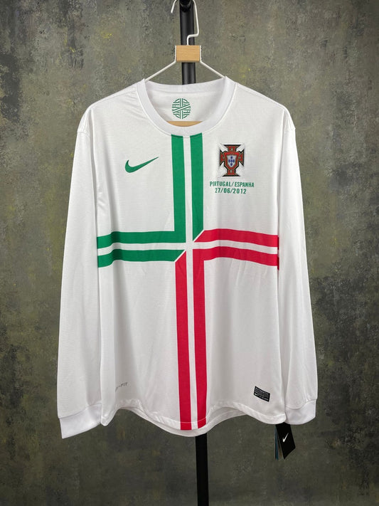 Retro Portugal Away Long Sleeve Football Jersey 2012