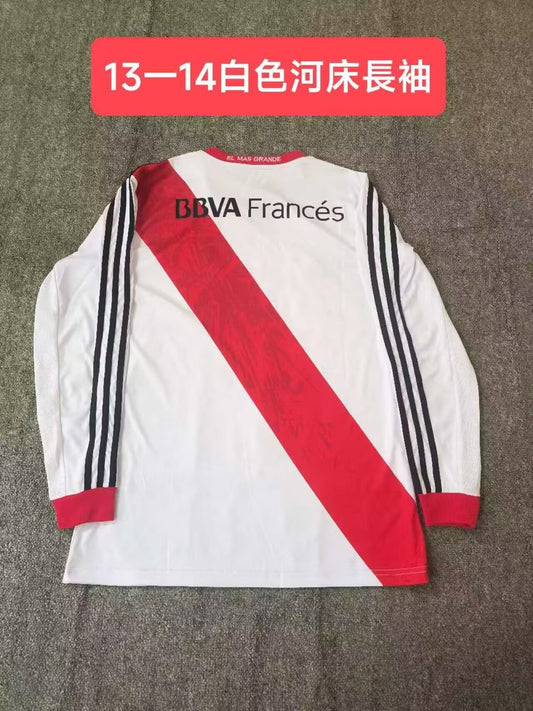 Retro River Plate Long Home Football Jersey 2013/2014
