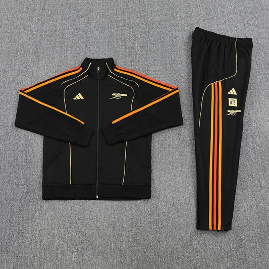 Arsenal Black Jacket Tracksuit 2025/2026