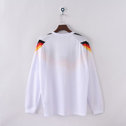 Retro Germany Long Home Football Jersey 1990