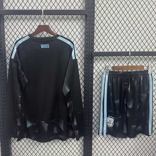 Argentina Goalkeeper Long Sleeve With Pants Sets Fans Football Jersey 2026/2027
