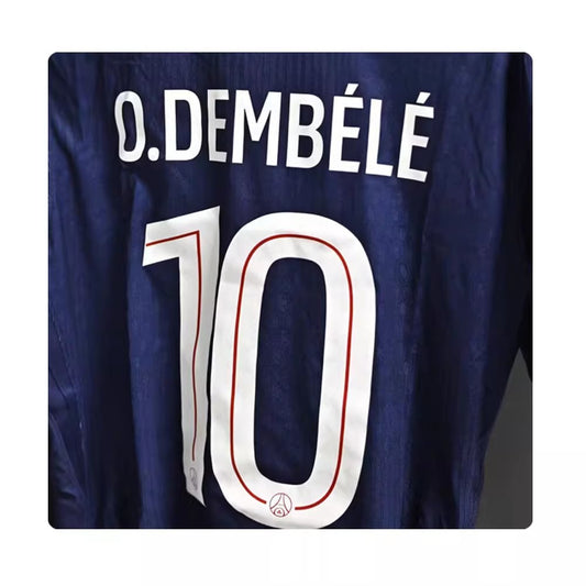 PSG Paris Home Super Cup +Final Player #10 O.DEMBELE #17 VITINHA Football Jersey 2025/2026