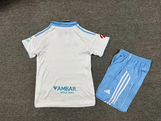 Real Zaragoza Home Kids Football Jersey 2025/2026