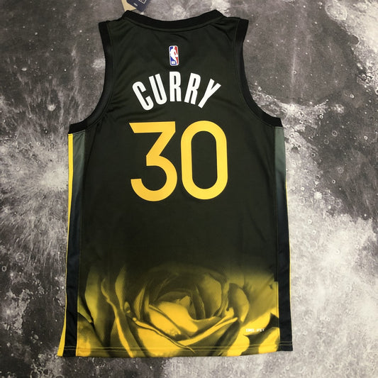 Golden State Warriors BLACK City Edition #30 CURRY NBA Season Jerseys 2023