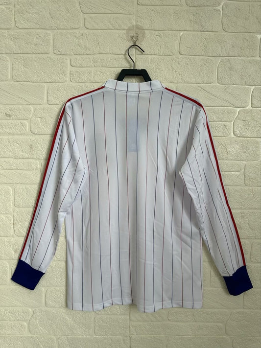Retro France Home Long Football Jersey 1980/1982