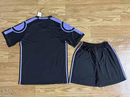 Retro Real Madrid Away Black Kits Suit 2016/2017