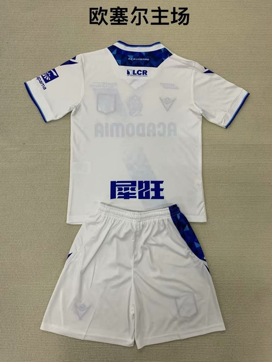 AJ Auxerre Home Kids Football Jersey 2024/2025