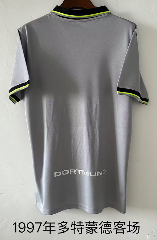 Retro Dortmund Away Fans Football Jersey 1997