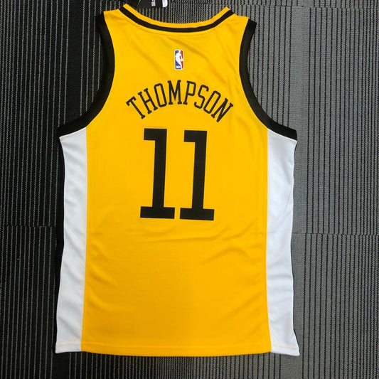 Golden State Warriors Yellow V-Neck Reward Edition #11 THOMPSON NBA Season Jerseys 2018