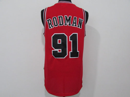 NBA Bull #91 Rodman Retro Red