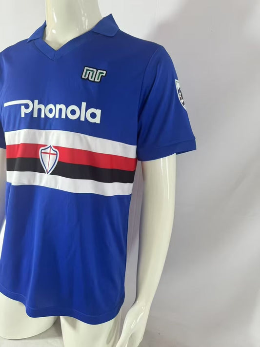 Retro Sampdoria Fans Football Jersey 1984/1988