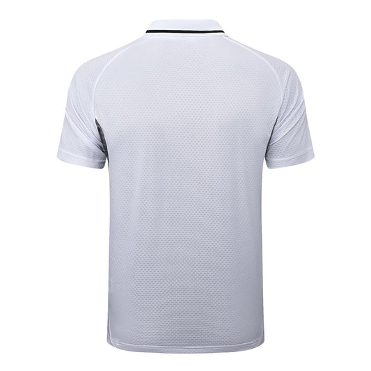 Real Madrid Polo Retro Fans White Stripe Inkjet Football Jersey 2025/2026