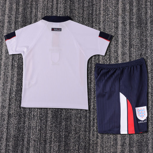 Retro England Home Kids Football Jersey 1998